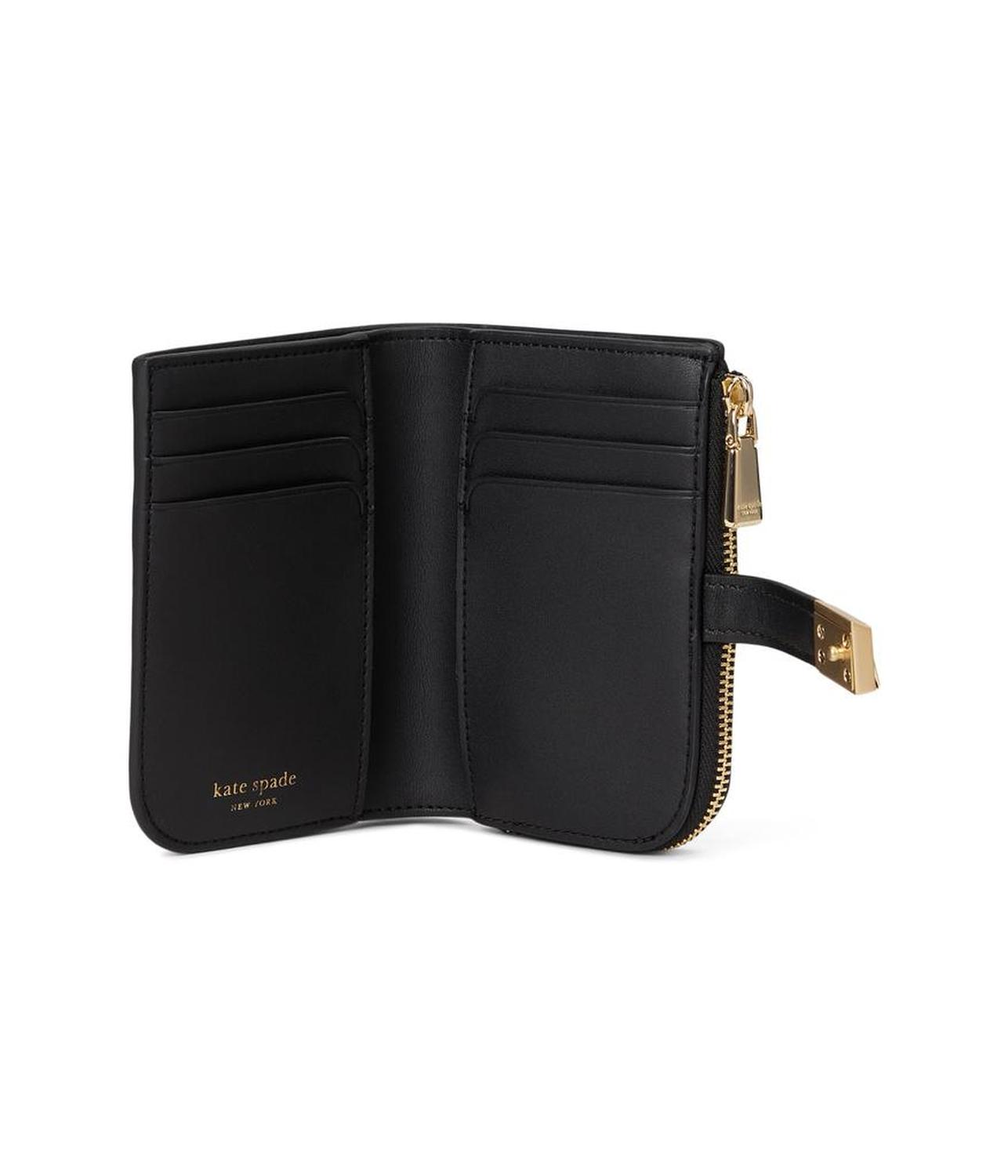 Tribeca Pebbled Leather Small Compact Wallet