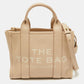 Beige Leather Small The Tote Bag