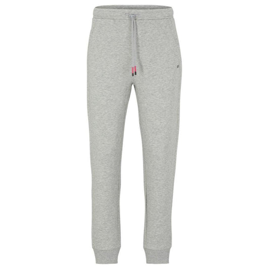 Cotton-blend tracksuit bottoms with embroidered logos