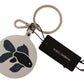 Dolce & Gabbana Chic White Leather Keychain