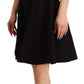 Dolce & Gabbana Elegant A-Line Sheath Dress in Black