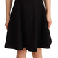 Dolce & Gabbana Elegant A-Line Sheath Dress in Black