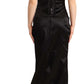 Dolce & Gabbana Elegant Black Strapless Mermaid Dress