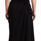 Dolce & Gabbana Elegant Strapless Silk Midi Dress