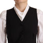 Dolce & Gabbana Elegant Black Wool Blend Waistcoat