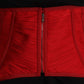 Dolce & Gabbana Elegant Red Silk Corset Belt Top