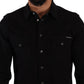 Dolce & Gabbana Slim Fit Casual Black Designer Shirt