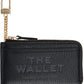 Black 'The Leather Top Zip Multi' Wallet