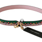 Dolce & Gabbana Elegant Multicolor Leather Shoulder Strap