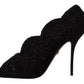 Dolce & Gabbana Elegant Black Lace Stiletto Heels