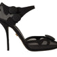 Dolce & Gabbana Elegant Mesh Ankle Strap High Heels Pumps