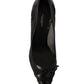 Dolce & Gabbana Elegant Black Mesh Stiletto Pumps