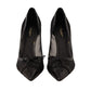 Dolce & Gabbana Elegant Black Mesh Stiletto Pumps