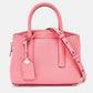 Peach Leather Margaux Mini Satchel