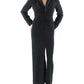 Womens Crepe Long Sleeves Evening Dress