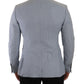 Dolce & Gabbana Elegant Slim Fit Light Blue Double Breasted Blazer