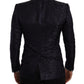 Dolce & Gabbana Elegant Dark Blue MARTINI Formal Blazer