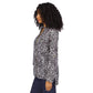 Women's Animal-Print Zip-Front Top