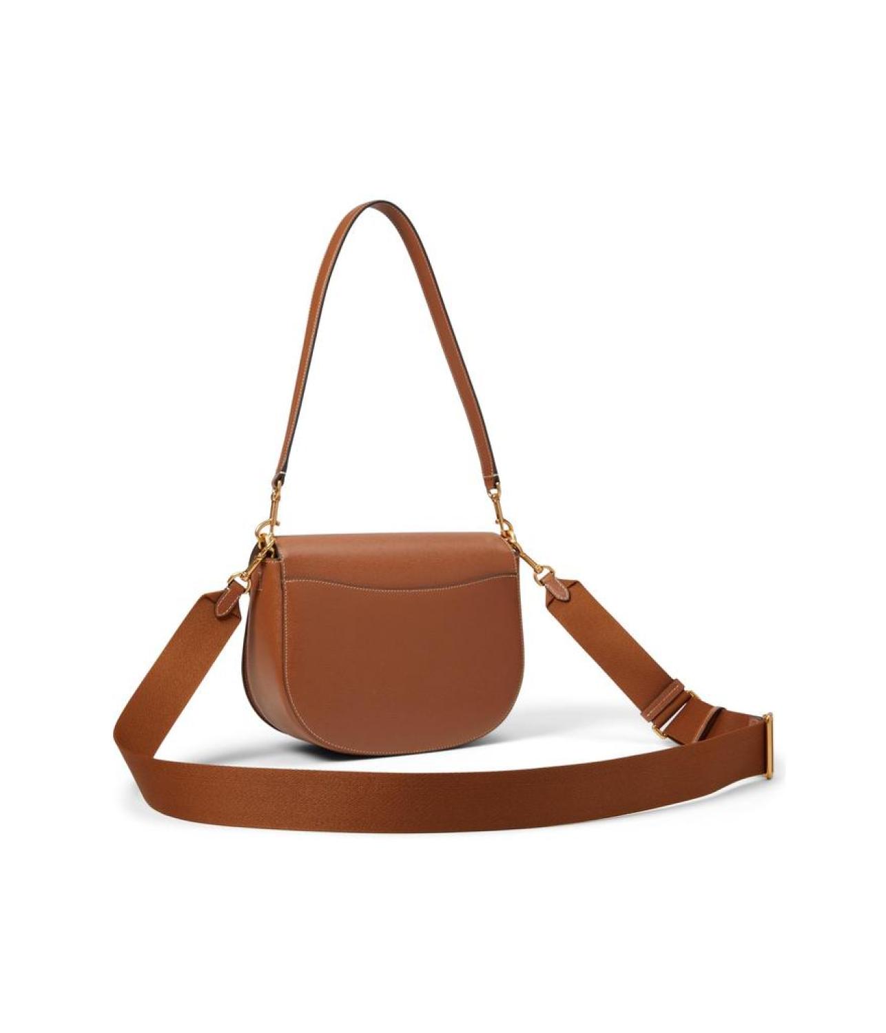 Katy Textured Leather Convertible Saddle Bag