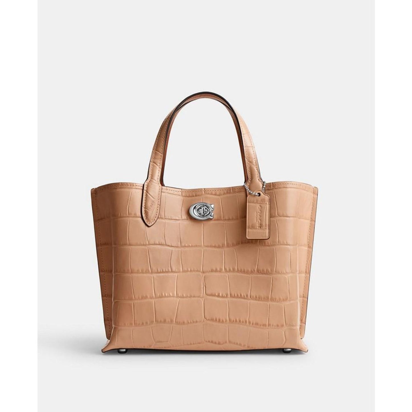 Embossed Croc Willow Tote 24