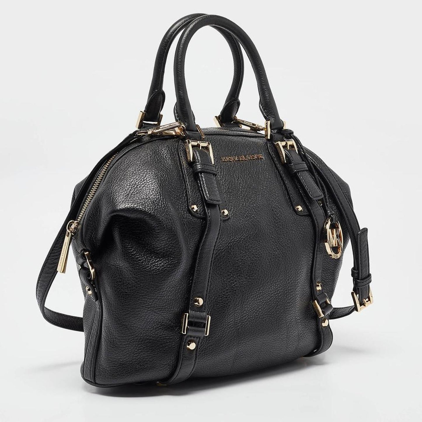 Michael Kors Black Leather Bedford Legacy Satchel