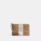 Corner Zip Wristlet In Signature Canvas