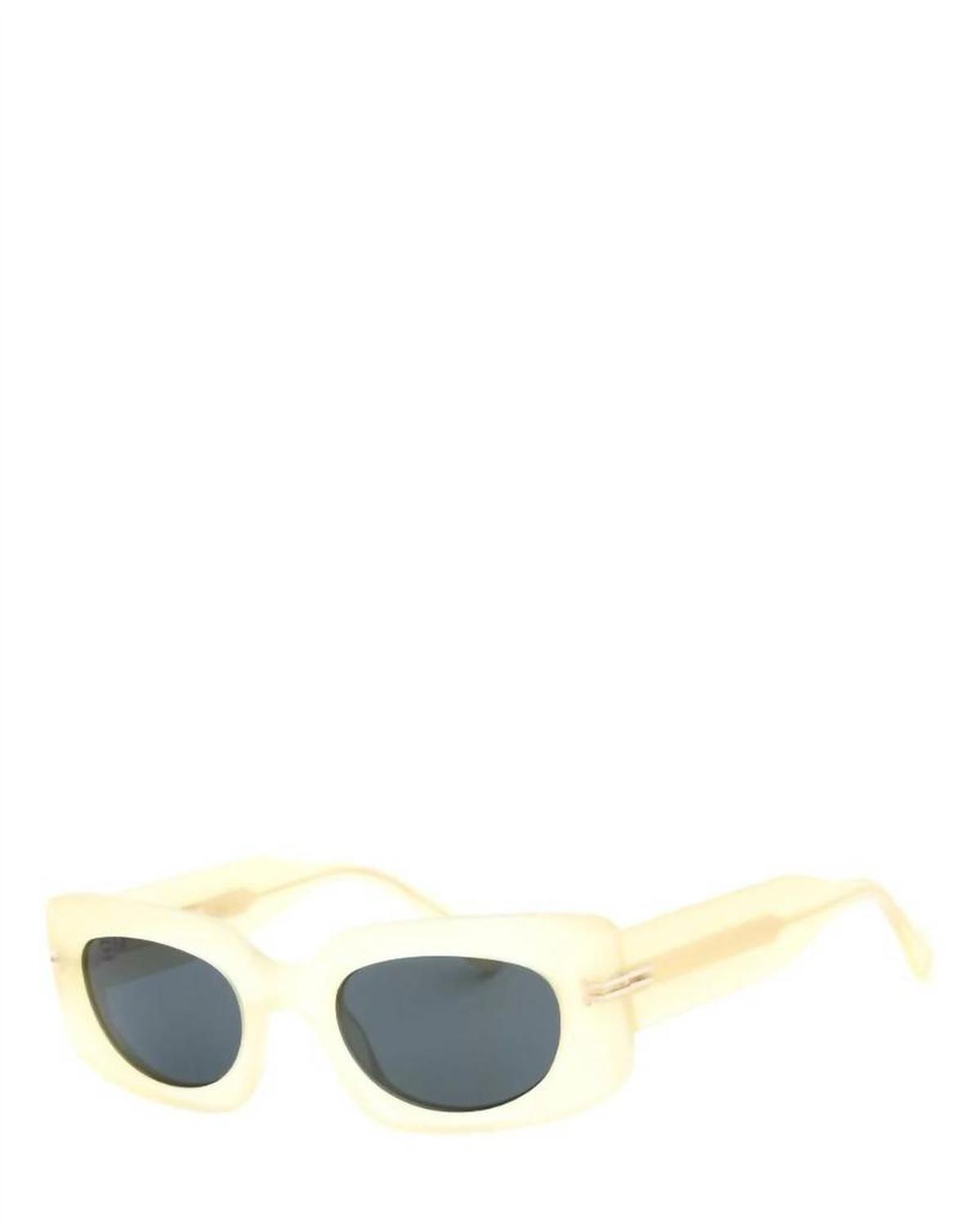 Women's Rectangular Sunglasses In Yellow/grey