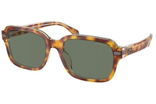 Coach Men's 56mm Dark Tortoise Canary Sunglasses