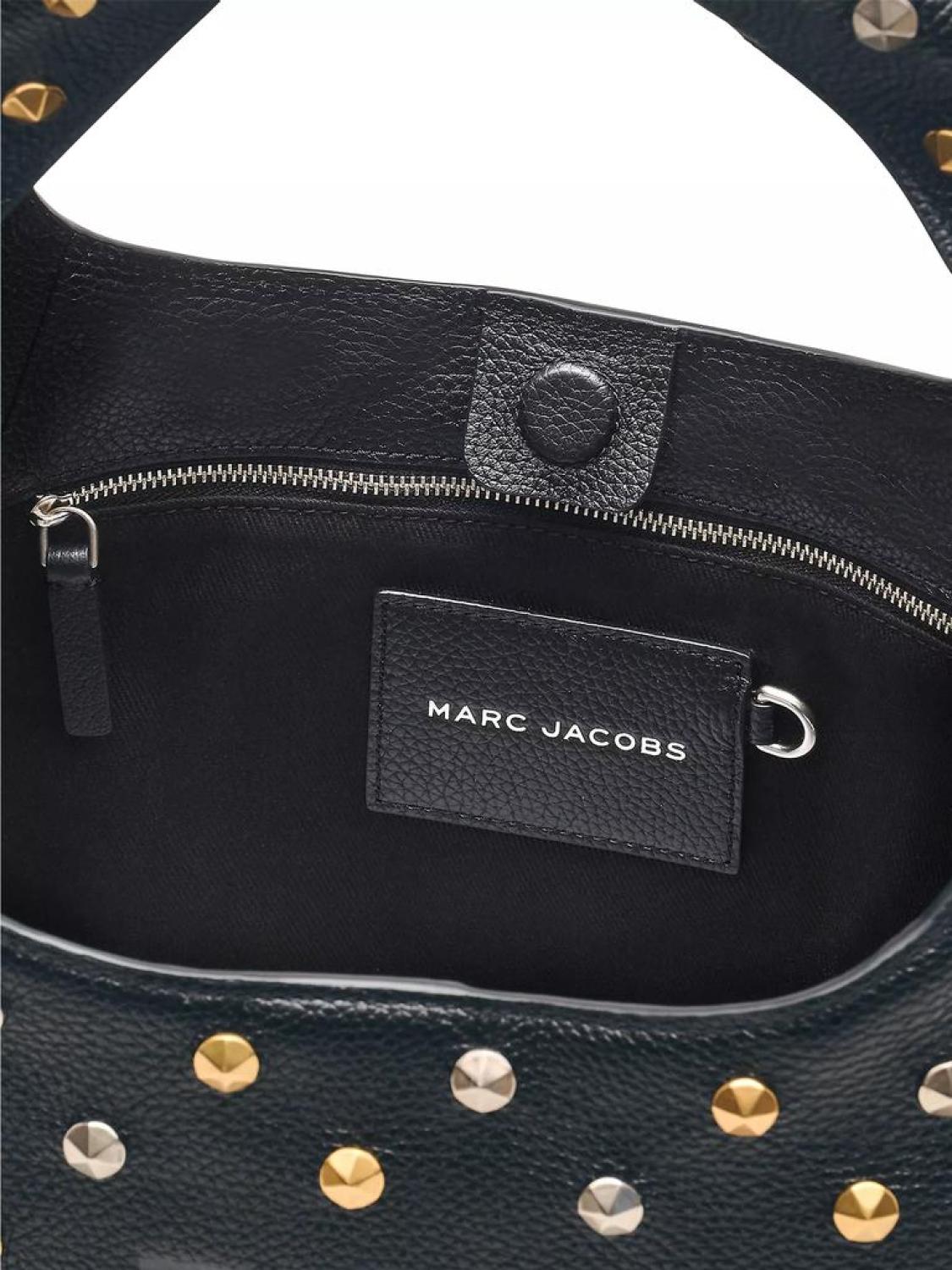 The Glam Studs Leather Sack Bag