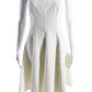 Michael Kors Collection Womens Sleeveless A Line Dress White Cotton