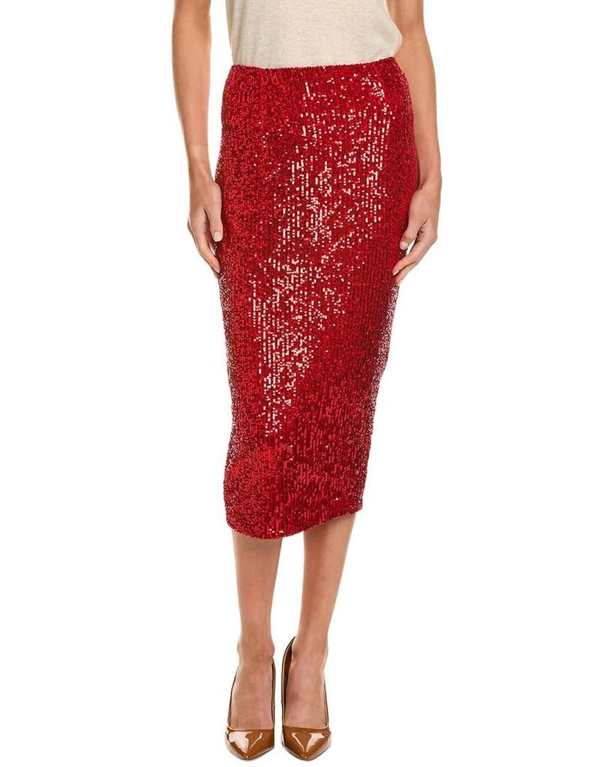 Alexia Admor Ana Midi Sequin Pencil Skirt