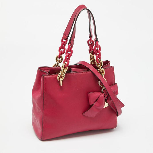 Michael Michael Kors Leather Mini Cynthia Bow Tote