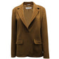 Max Mara Classic Blazer in Camel Wool