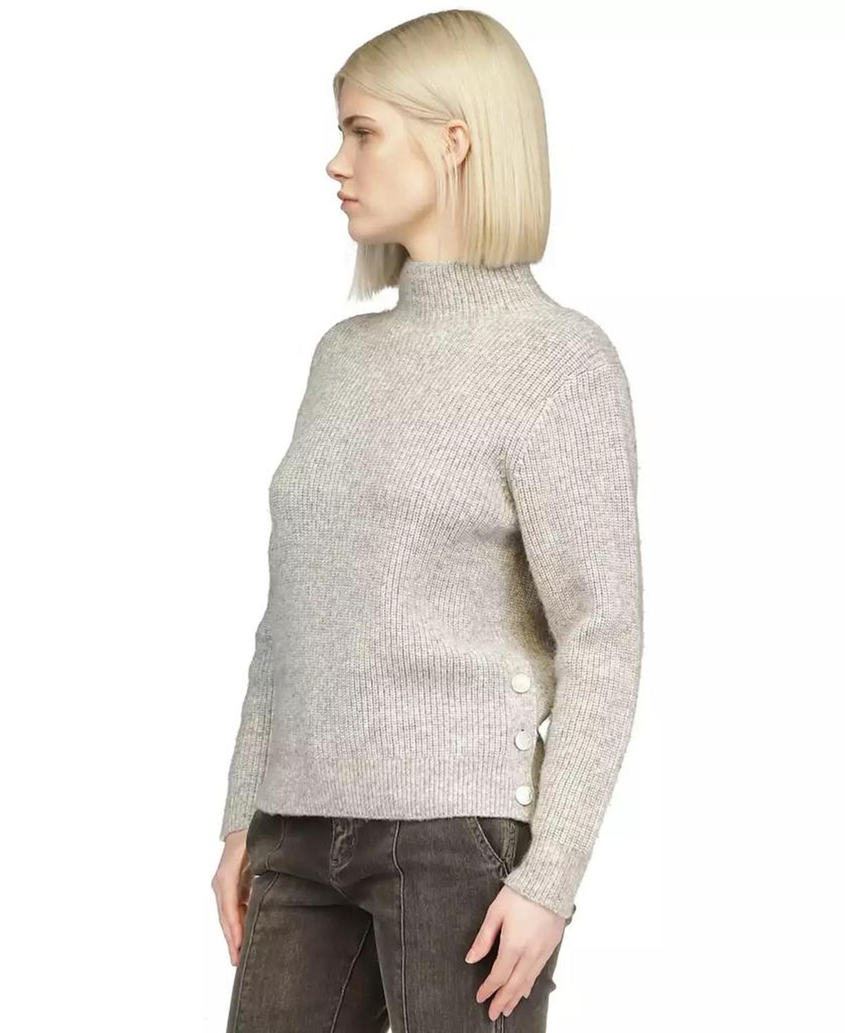 MICHAEL Women's Funnel-Neck Side-Snap Sweater