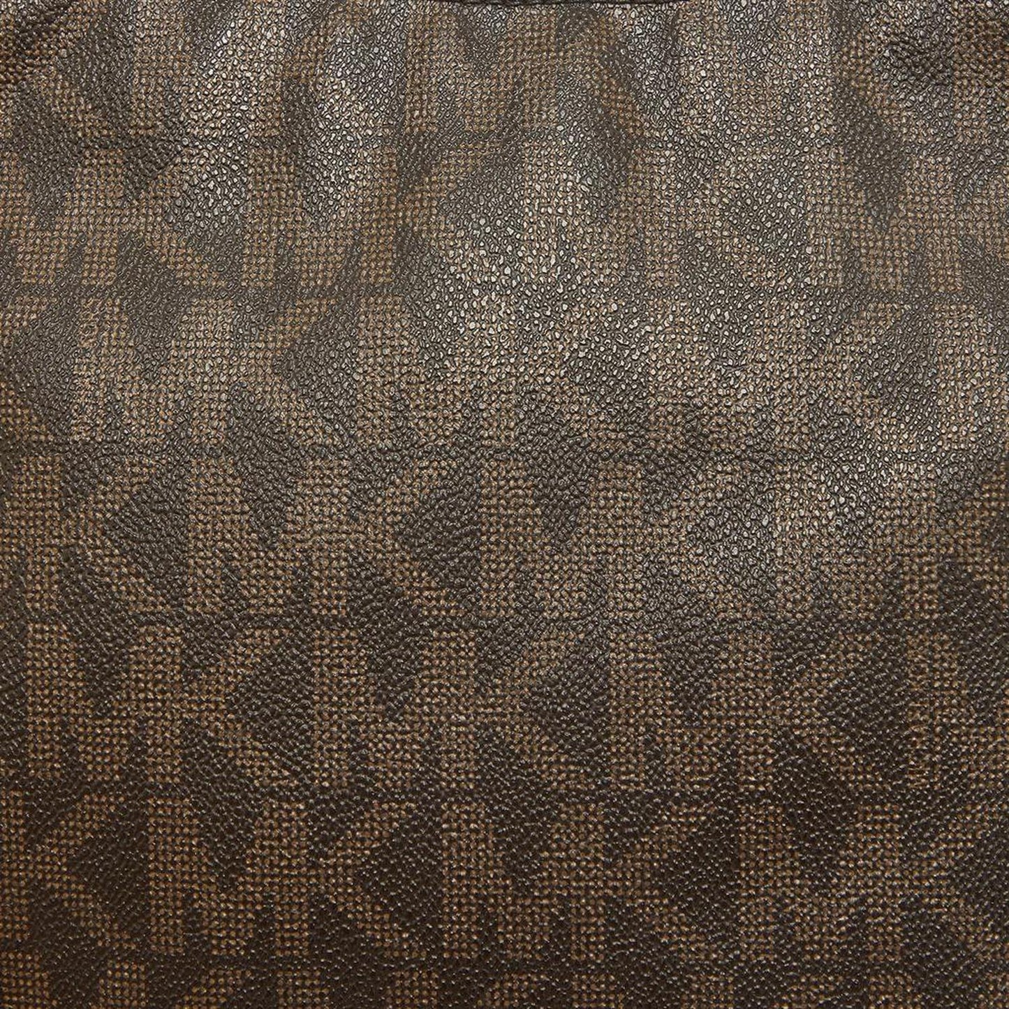 Michael Kors Brown/beige Sigature Coated Canvas And Leather Jet Set Travel Messenger Bag