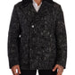 Dolce & Gabbana Chic Double Breasted Wool Blend Overcoat