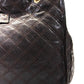 Marc Jacobs Womens Leather Quilted Texture Gold Tone Shoulder Handbag Brown