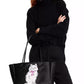 Whiskers Crystal Embellished Large Everything Tote