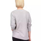 Women's V-Neck Metallic Logo Sweater