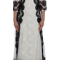 Dolce & Gabbana Floral Lace Silk Blend Maxi Dress