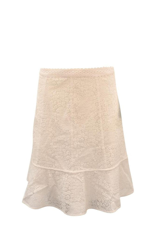 Michael Michael Kors Gored Lace skirt in white