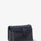 Jet Set Small Logo Print Woven Smartphone Crossbody Bag