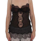 Dolce & Gabbana Elegant Black Silk Lace Lingerie Chemise