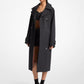 Stretch Wool Blend Trench Coat