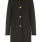 Love Moschino Black Wool Women Coat