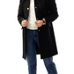 Love Moschino Black Wool Women Coat