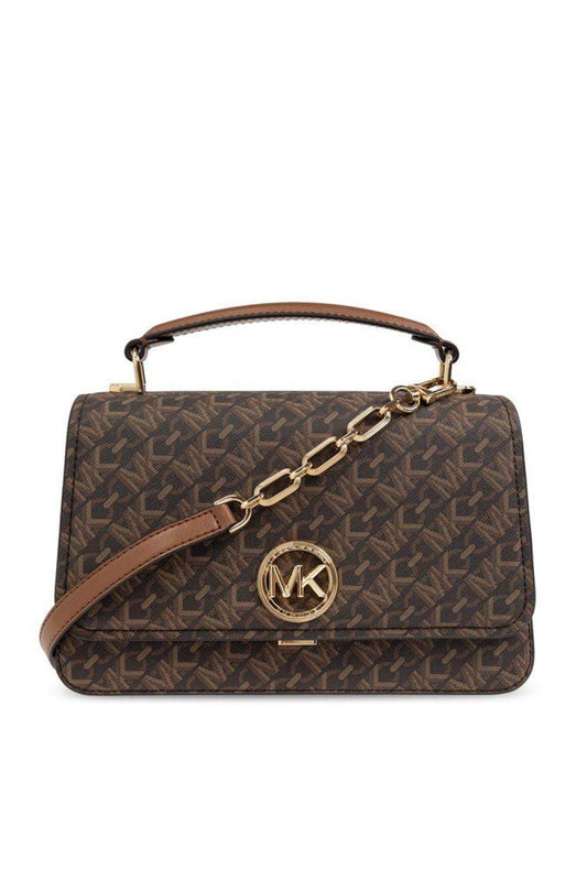 Michael Michael Kors Delancey Logo Plaque Shoulder Bag