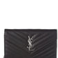 Saint Laurent Monogram Matelasse Leather Wallet On Chain