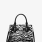 Hamilton Small Zebra Print Calf Hair Satchel