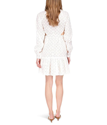 Geo Eyelet Dress